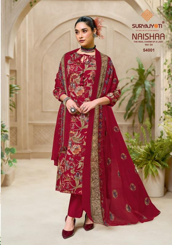 Suryajyoti naishaa vol 54 dress material wholesale